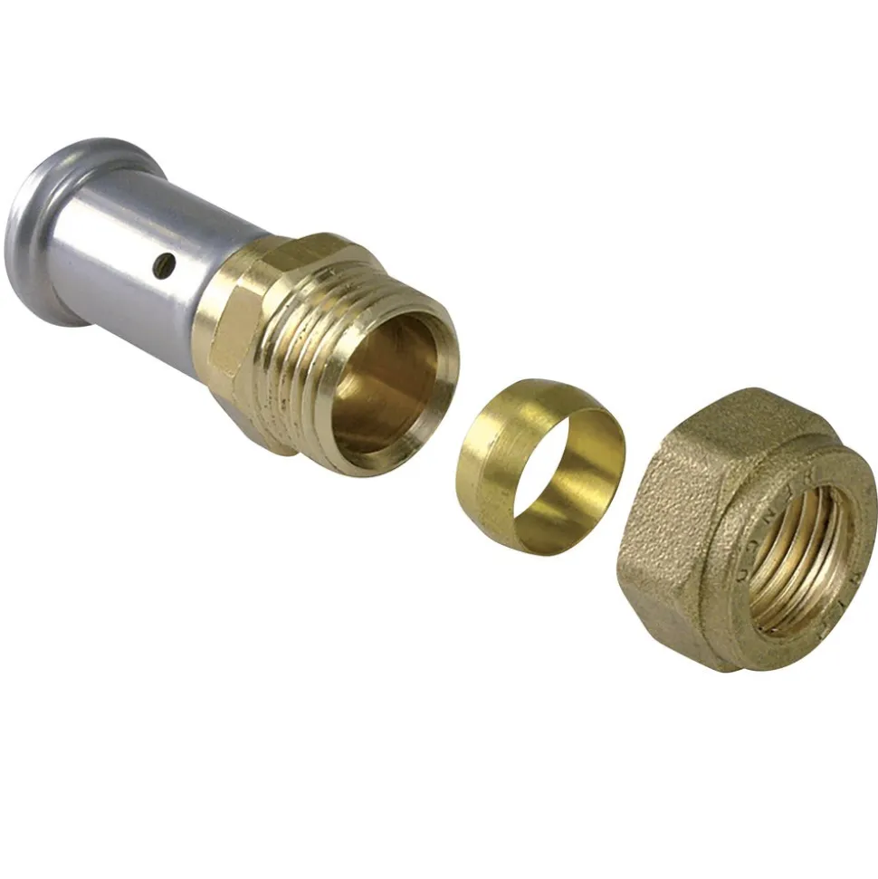 Henco pers Koppeling 20x22 mm knel