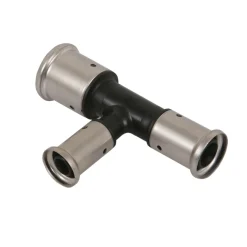 Henco pers T-stuk 20x16x16 mm kunststof, 2 stuks