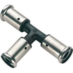 Henco pers T-stuk 20x20x20 mm kunststof, 2 stuks