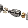 Henco verloop Koppeling 20 schroefx22 klem, 2 stuks