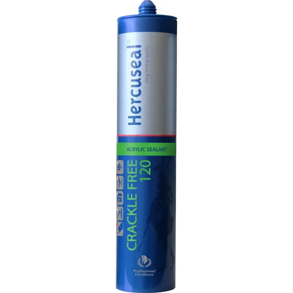 Hercuseal Acrylaatkit Crackle Free 120 Wit 310ml