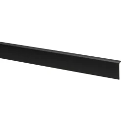 Hockeystickprofiel Kunststof Zwart 8x21x2600mm