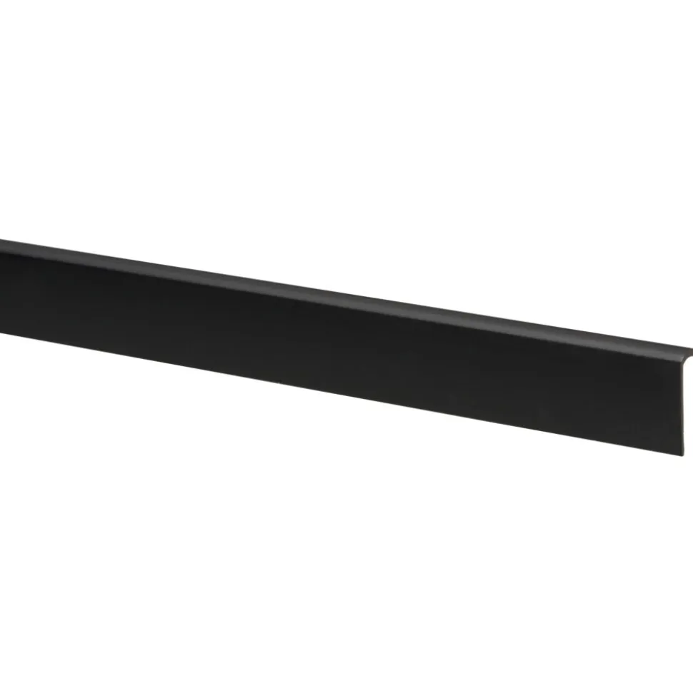 Hockeystickprofiel Kunststof Zwart 8x21x2600mm