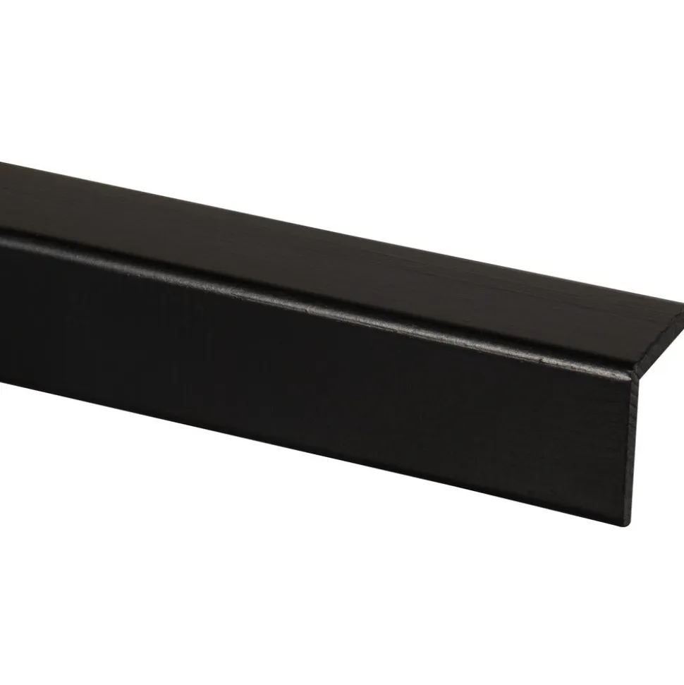 Hoeklat Grenen Zwart Gelakt 34x34x2700mm FSC Mix 70%