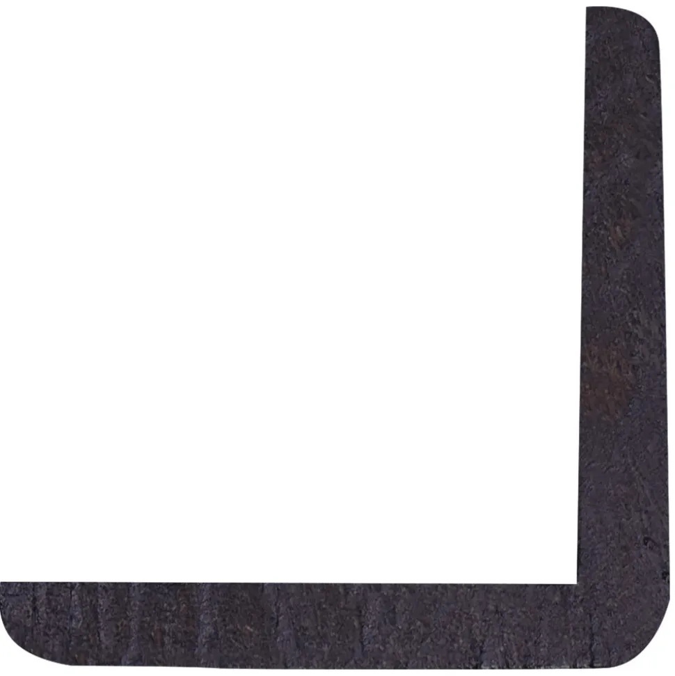 Hoeklat Grenen Zwart Gelakt 34x34x2700mm FSC Mix 70%