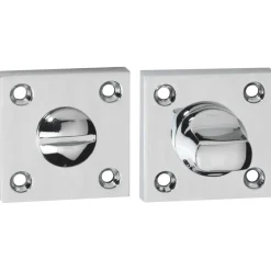 Impresso Rozet Vierkant Schroef Modulair WC63 Chroom 2stuks