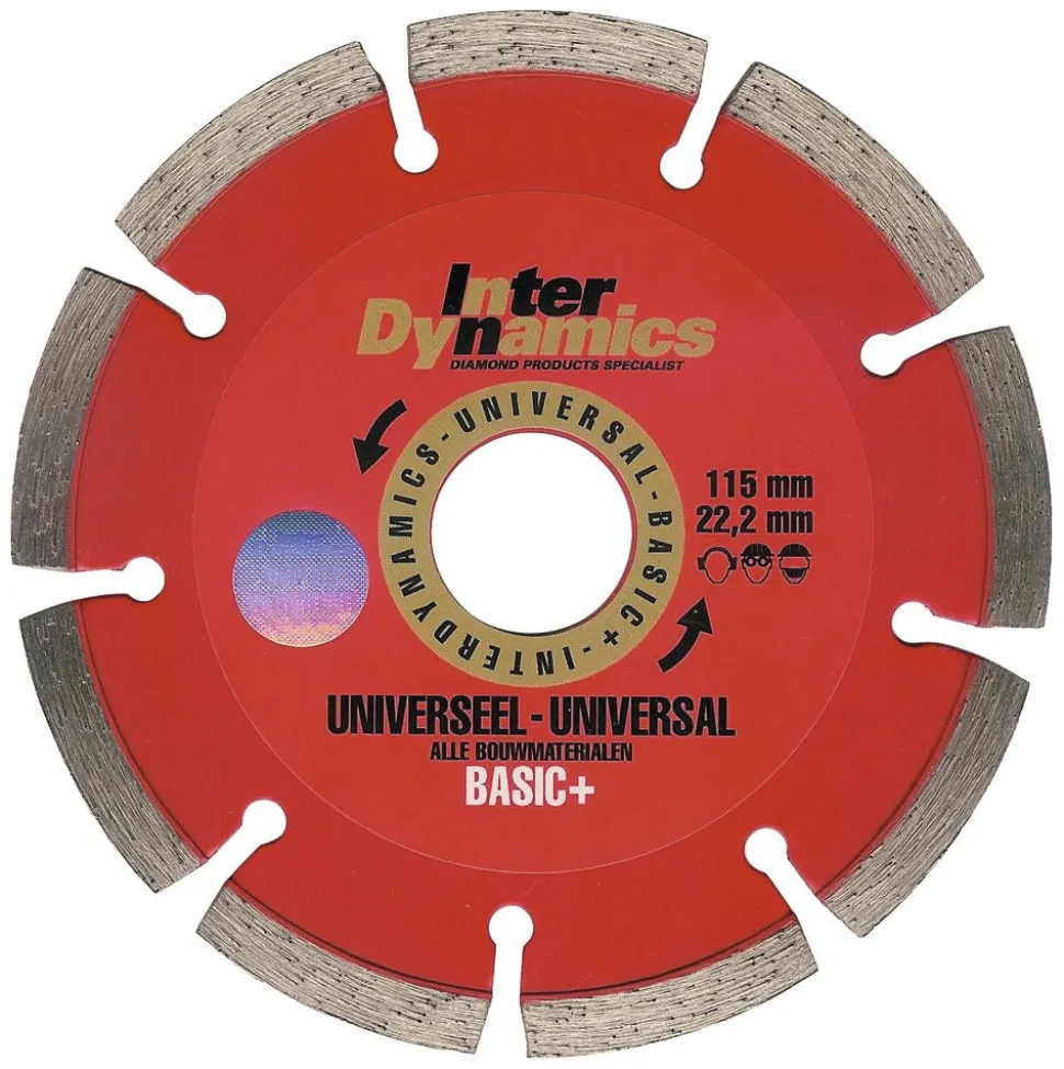 InterDynamics Universeel Basic+ Diamantzaagblad 115mm