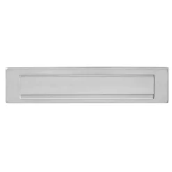 Intersteel Briefplaat Rechthoekig Met Klep/Regenrand 340x80mm h.o.h. 310mm RVS
