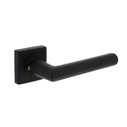 Intersteel Deurkruk Broome Met Rozet 50x50x10mm + 7mm Nokken Zwart
