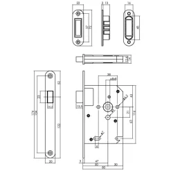 Intersteel Deurkruk Hoek 90gr. Basic Op Rond Geveerde Rozet diam. 53x9mm RVS Geborsteld