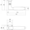 Intersteel Deurkruk Ton Basic + Vierkant Rozet Mat Nikkel Ebbenhout