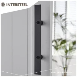 Intersteel handgreep 400x40 mm mat zwart