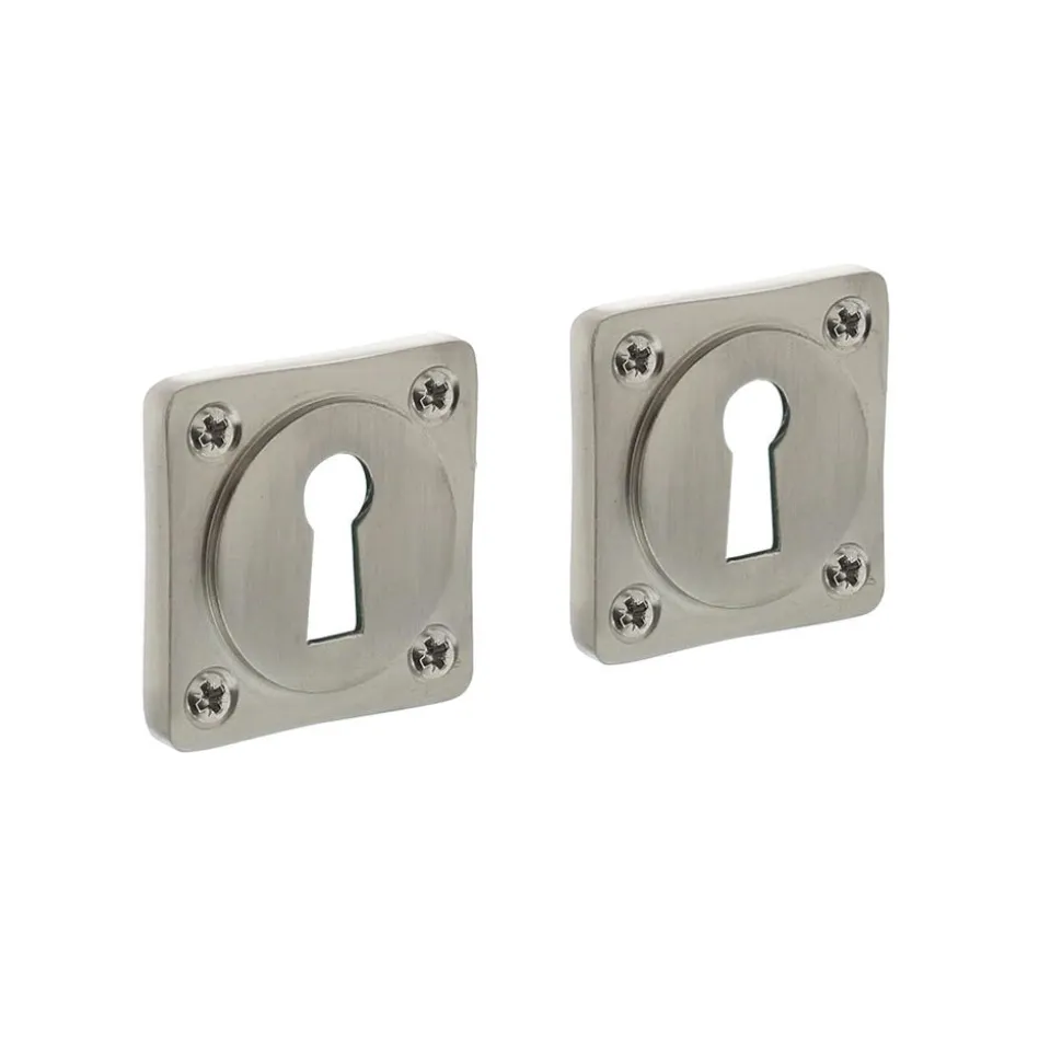 Intersteel Rozet Met Sleutelgat Vierkant Basic Nikkel Mat
