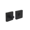 Intersteel Rozet Met WC-sluiting 55x55x10mm +8mm Stift +7mm Nokken Vierkant Zwart