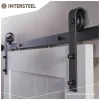 Intersteel schuifdeursysteem basic 200 cm mat zwart 100 kg