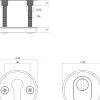 Intersteel Veiligheidsrozet Rond Met Kerntrekbeveiliging Aluminium SKG3