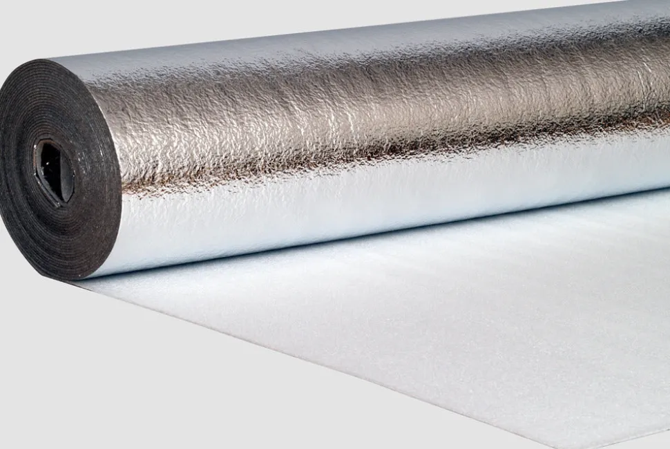 Isofoam ondervloer PE-schuim 15 meter zilver 15 m2