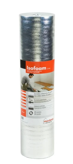 Isofoam ondervloer PE-schuim 15 meter zilver 15 m2