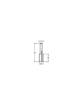 JSO-TR Groeffrees HW 10 mm, schacht 6 mm