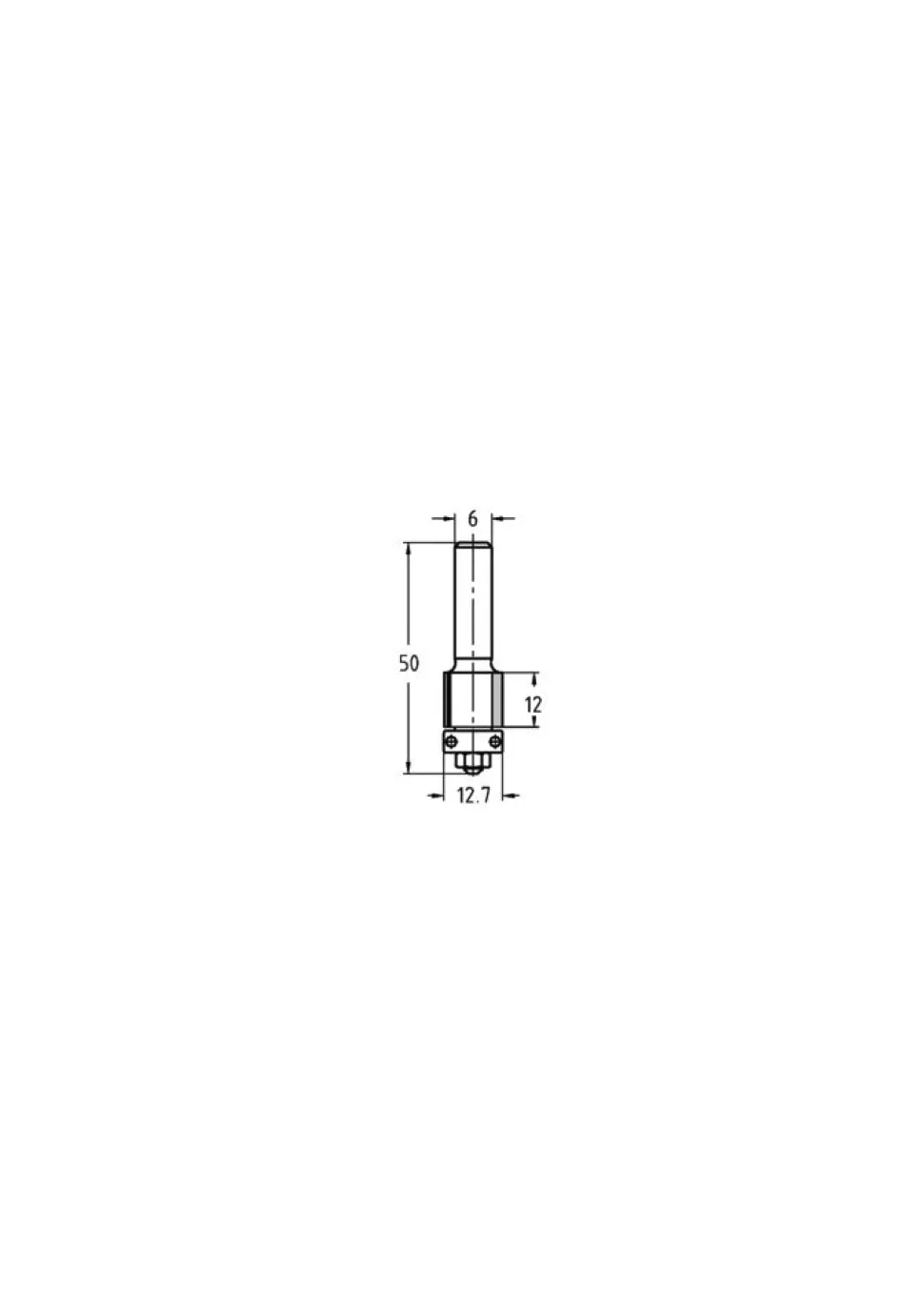 JSO-TR Kantenfrees HW 12,7 mm, schacht 6 mm
