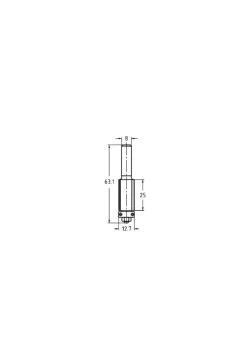 JSO-TR Kantenfrees HW 12,7 mm, schacht 8 mm