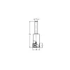 JSO-TR Keermes groeffrees HW 20 mm, schacht 8 mm