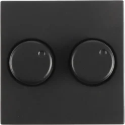 Jung A550 Centraalplaat Duo-Dimmer Met Knop Mat Zwart