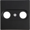 Jung A550 Centraalplaat Radio/TV Mat Zwart