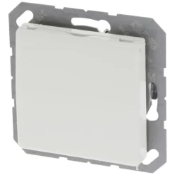 Jung Contactdoos AS500 Inbouw 1-Voudig PolarWit Met Klep