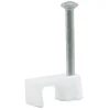 Kabelclip plat 6 mm Wit 300st