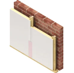 Kingspan W'all-in-One Isolatie Gipsplaat Basic PG60 PIR 50mm Rd2,3 2600x600mm 1,56m2