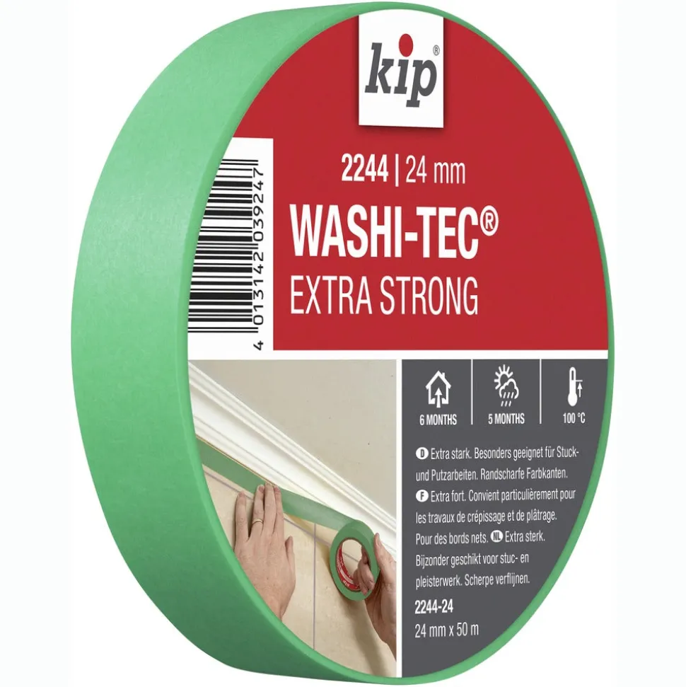 Kip 2244 Washi-Tec Tape Extra Strong Groen