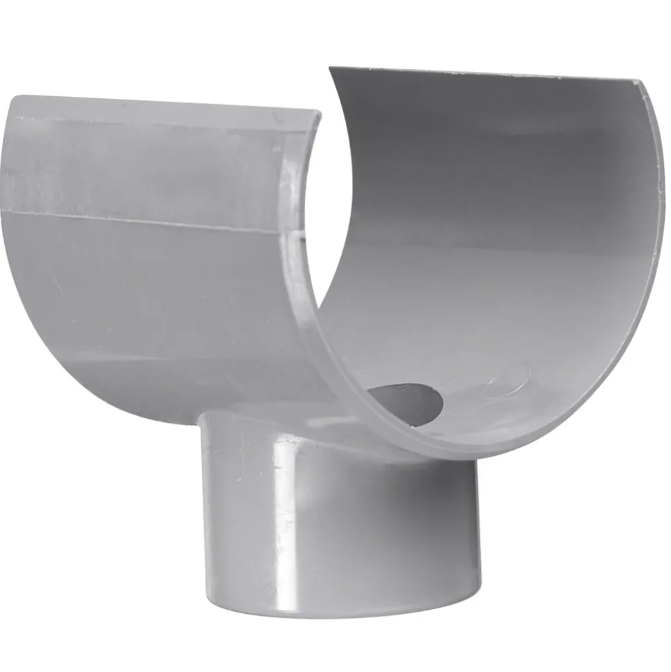 Klemzadel PVC wanddikte 3,2 mm Ø 80/75x40 mm 90° KOMO-keur