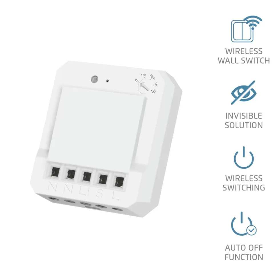 KlikAanKlikUit Inbouwschakelaar 2300W ACM-2300-HC Wit