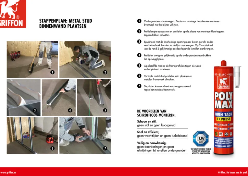 Knauf C-profiel 75/50 Verzinkt Staal