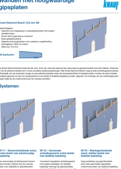 Knauf Diamond Board Gipsplaat AK 260x60cm 12,5mm