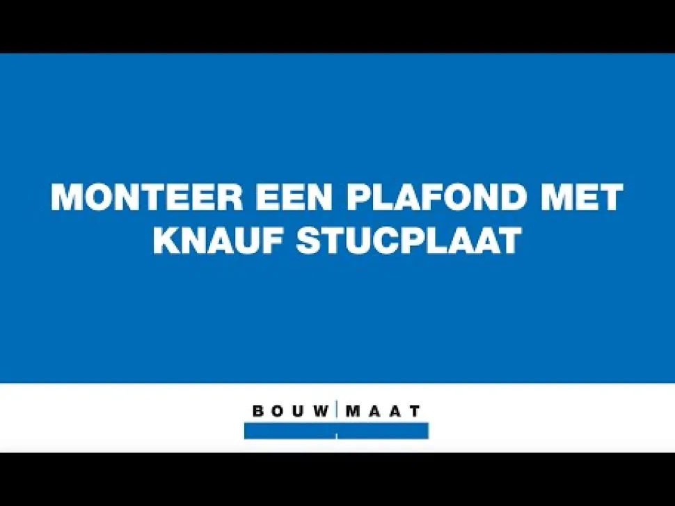 Knauf Stucplaat P RK 200cm 9,5mm
