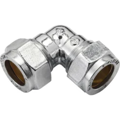 Knel knie 15 x 15 mm chroom