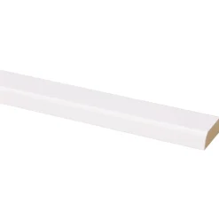 Koplat Schuin MDF Folie Wit 70% PEFC