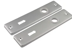 Kortschild Aluminium F1 72mm t.b.v. Sleutelgat