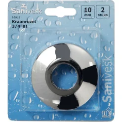 Kraanrozet messing verchroomd 3/4''x10 mm