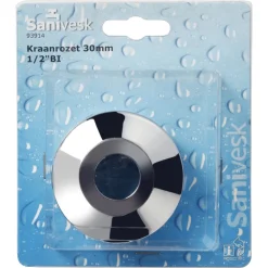 Kraanrozet messing verchroomd 1/2''x30 mm