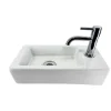 L'Aqua Fonteinset Antwerpen Keramiek Wit en Chroom 36x18x9cm