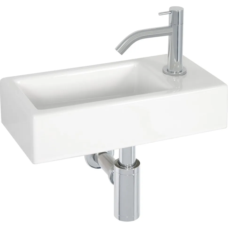 L'Aqua Fonteinset Brussel Keramiek Wit 36x18x9cm