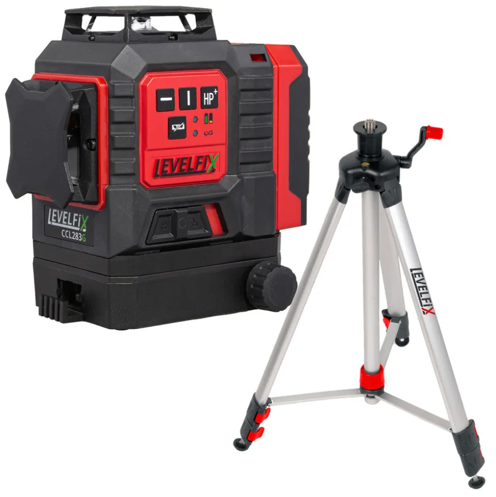 Levelfix CCL283G Groene 3D Kruislijnlaser Met Statief