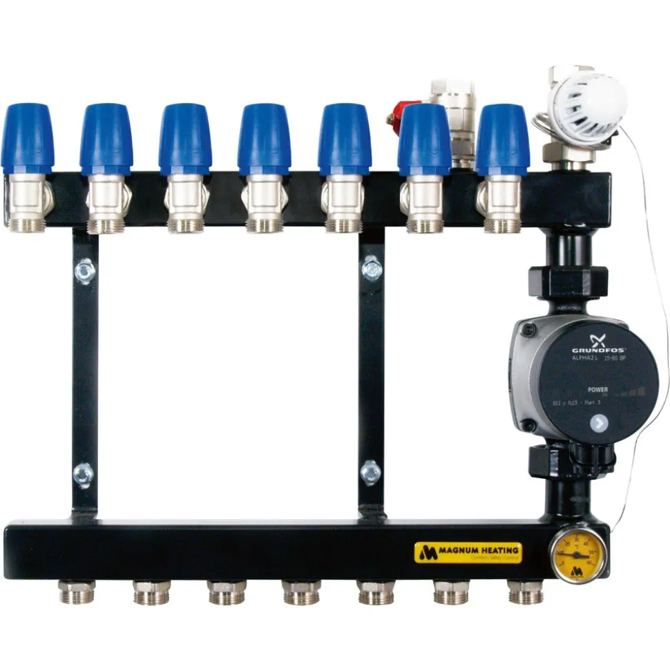 MAGNUM Heating Verdeler Basic Staal 3 Groeps