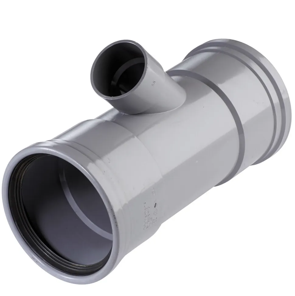 Martens PVC T-stuk 2x Manchetmof/1x lijmmof 3,2mm 110mm 45°