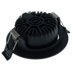 MBL Lighting Inbouwspot Luna DTW Zwart Rond 5W Dimbaar Kantelbaar IP44