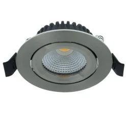 MBL Lighting Inbouwspot Luna 2700 RVS Rond 5W Kantelbaar IP44