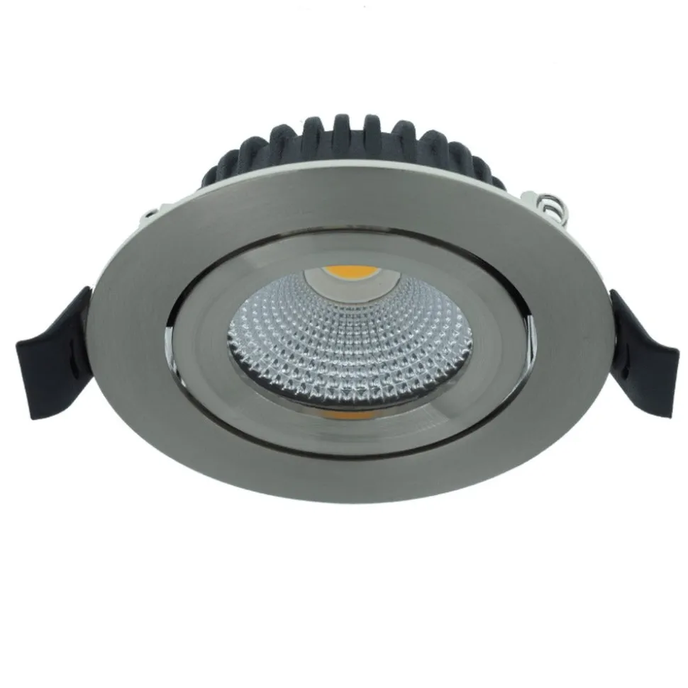 MBL Lighting Inbouwspot Luna 2700 RVS Rond 5W Kantelbaar IP44